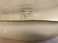 Simson S51 Elektronik biały zbiornik na pokrywę schowka - USZKODZONY