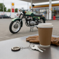 Drewniany brelok - logo ČZ