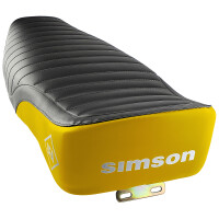 Kompletne siedzenie Simson S51 Enduro - czarno/żółte - MZA