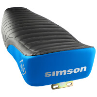 Kompletne siedzenie Simson S51 Enduro - czarno-niebieskie - MZA