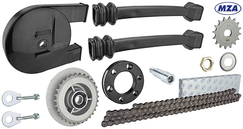 Zestaw łańcuchowy Simson SR50, SR80 Z16/Z31 - MZA