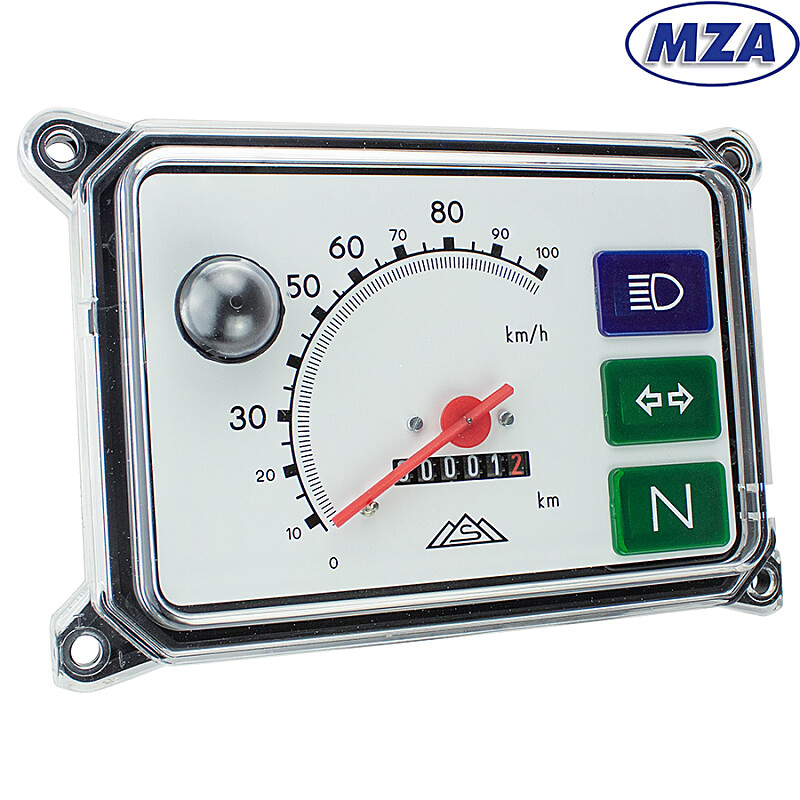 Licznik prędkości Simson SR50 - biała skala - MZA