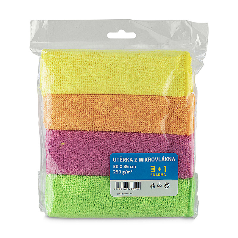 Ręcznik szwedzki z mikrofibry - 30x35cm - zestaw 4 szt.