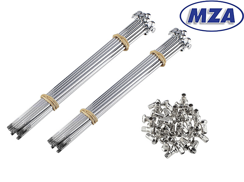 Szprychy do kół Simson do felgi 16 z hamulcem tarczowym - MZA - chrom