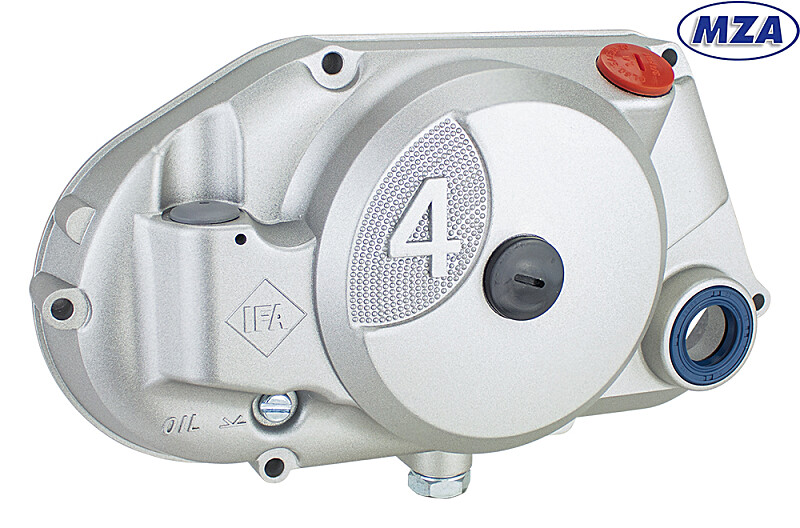 Osłona sprzęgła do Simsona z elementami - kolor srebrny - MZA