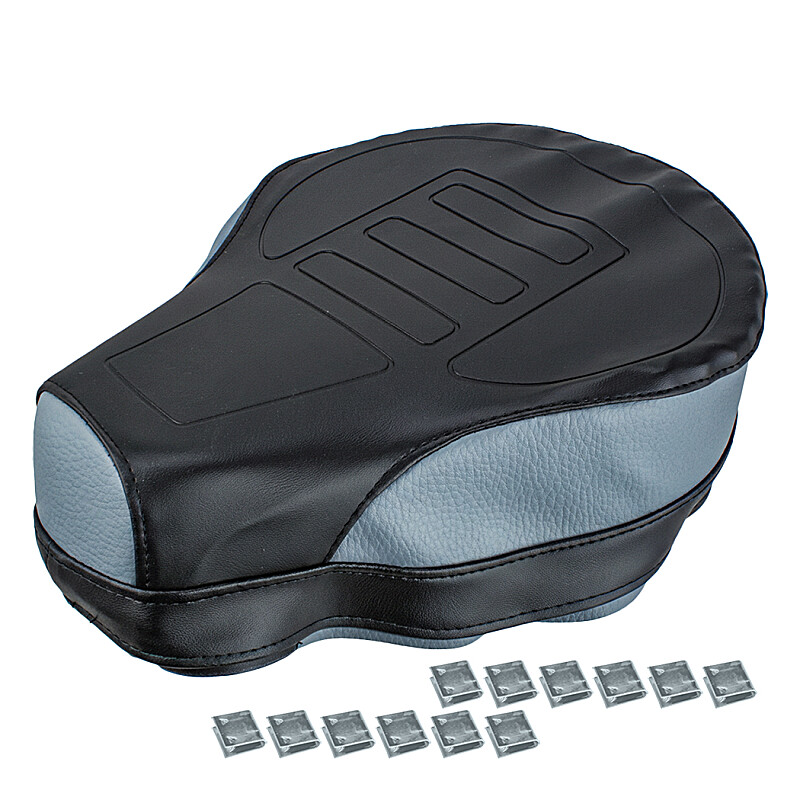 Pokrowiec na siodło Babetta 210, 225 - klamry czarno-szare - Czechy