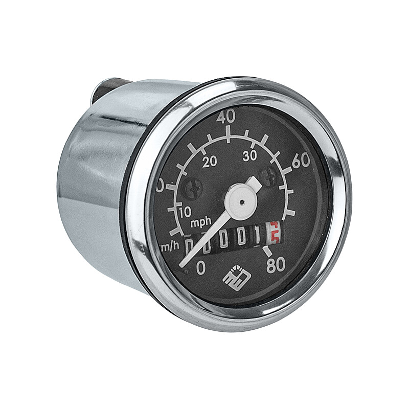 Prędkościomierz 80km/h z podświetleniem Babetta - czarna tarcza