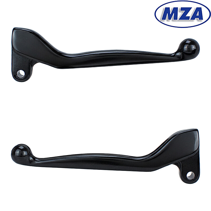 Dźwignie aluminiowe Simson S51, SR50 - zestaw PL - czarne - MZA