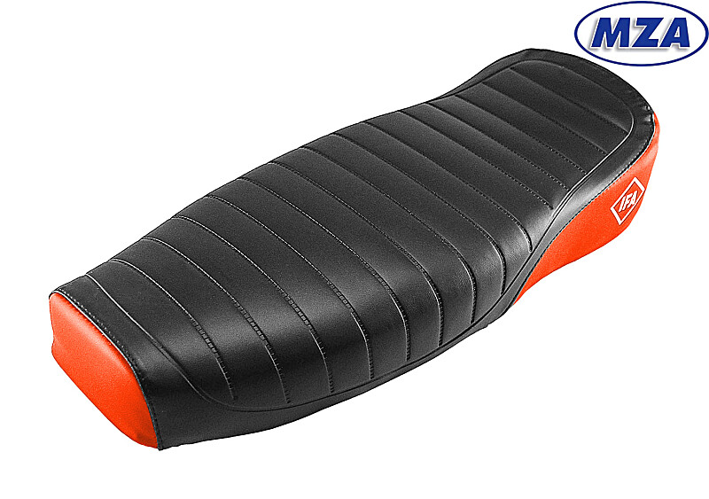Kompletne siedzenie Simson S51 Enduro - czarno/czerwone - MZA