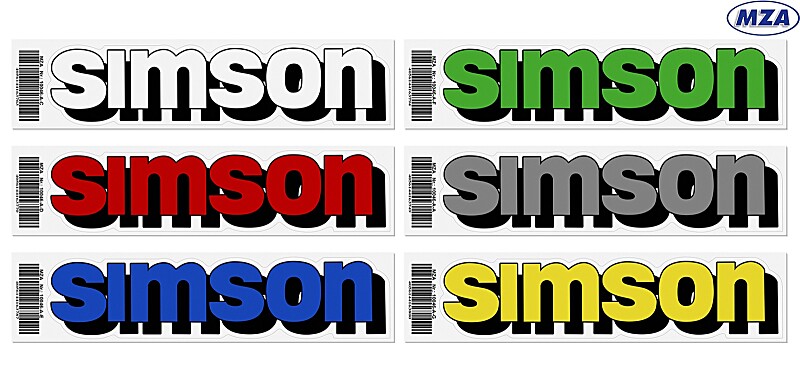 Naklejka na zbiornik Simson - MZA - 1 szt.