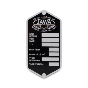 Štítek rámu Jawetta
