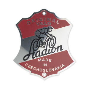 Štítek rámu Stadion leptaný