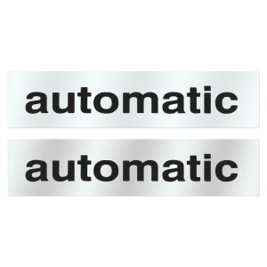 Naklejka automatyczna srebrna - komplet