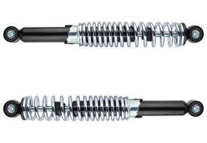 Amortyzator olejowy tył Pionýr, Babetta z regulacją twardości sprężyny, chrom (komplet) - import