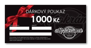 Bon podarunkowy - 1000 CZK