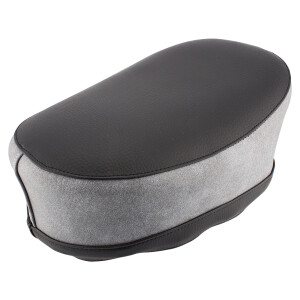 Siodło Stadion S22 - szaro-czarne, skóra Dolaro