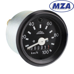 Licznik Simson S51 - czarna ramka - MZA