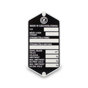 Etykieta ramy ČZ 471.472