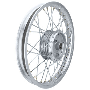 Koło kompletne, felga aluminiowa Simson S51 1,5x16 (szprychy nierdzewne) - MZA