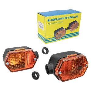 Komplet kierunkowskazów Simson SR 50, MZ ETZ - pomarańczowy. - MZA