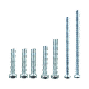 Komplet śrub do lewej i prawej pokrywy silnika Jawa 350 Kyvačka, Panelka (7 szt.)