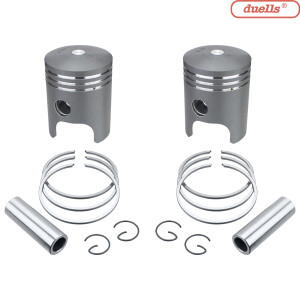 Zestaw tłoków Jawa 350 typ 638, 639, 640 - kompletny Duells - teflon