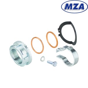 Nakrętka kolanka wydechowego Simson z blokadą D28 - zestaw MZA