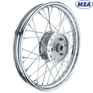 Koło kompletne Simson felga stalowa 1,5x16 (szprycha chrom) - MZA