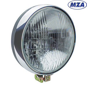 Lampa przednia Simson S51 12V kompletna - MZA (szkło płaskie)