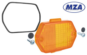 Osłona kierunkowskazu kwadratowa Simson, MZ ETZ - pomarańczowa - MZA