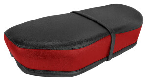 Siodło proste Jawa/ČZ - czarno - czerwone - CZ