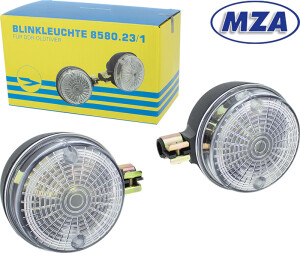 Komplet kierunkowskazów tylnych Simson - przeźroczysty - MZA