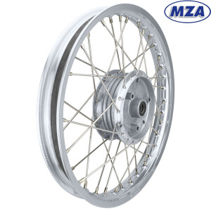 Koło kompletne Simson S51 felga aluminiowa 1.6 x 16 (szprychy ze stali nierdzewnej) - MZA