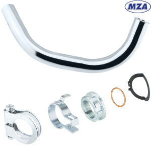 Kolanko wydechowe Simson S51 Elektronik D32 z osprzętem - MZA