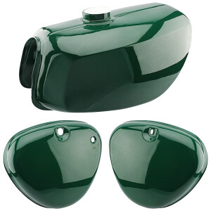 Simson S51 Elektronik box lid tank - zielony - USZKODZONY