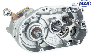 Simson S70, S83 półsilnik z 4-biegową skrzynią biegów - MZA - srebrny (ø 54,1 mm)