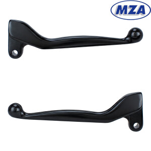 Dźwignie aluminiowe Simson S51, SR50 - zestaw PL - czarne - MZA