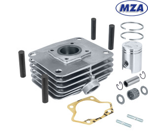 Cylinder Simson S51, SR50 - 50 cm3 MZA - zestaw (powierzchnia polerowana)